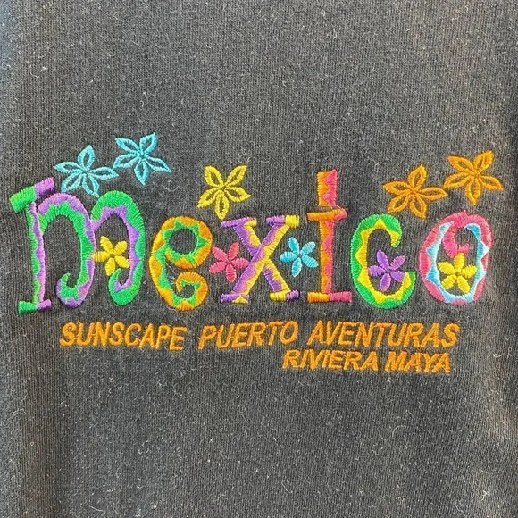 Vintage Embroidered Vacation Beach Tee (Mexico) - Picture 2 of 3